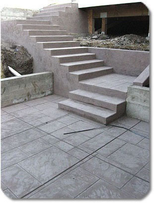 Stairs - driveway to house