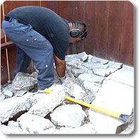 pick axe and removal